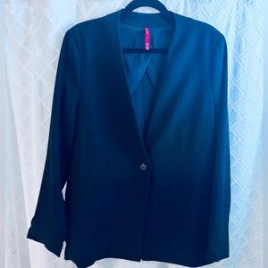 Spanx Perfect Collarless Black Blazer